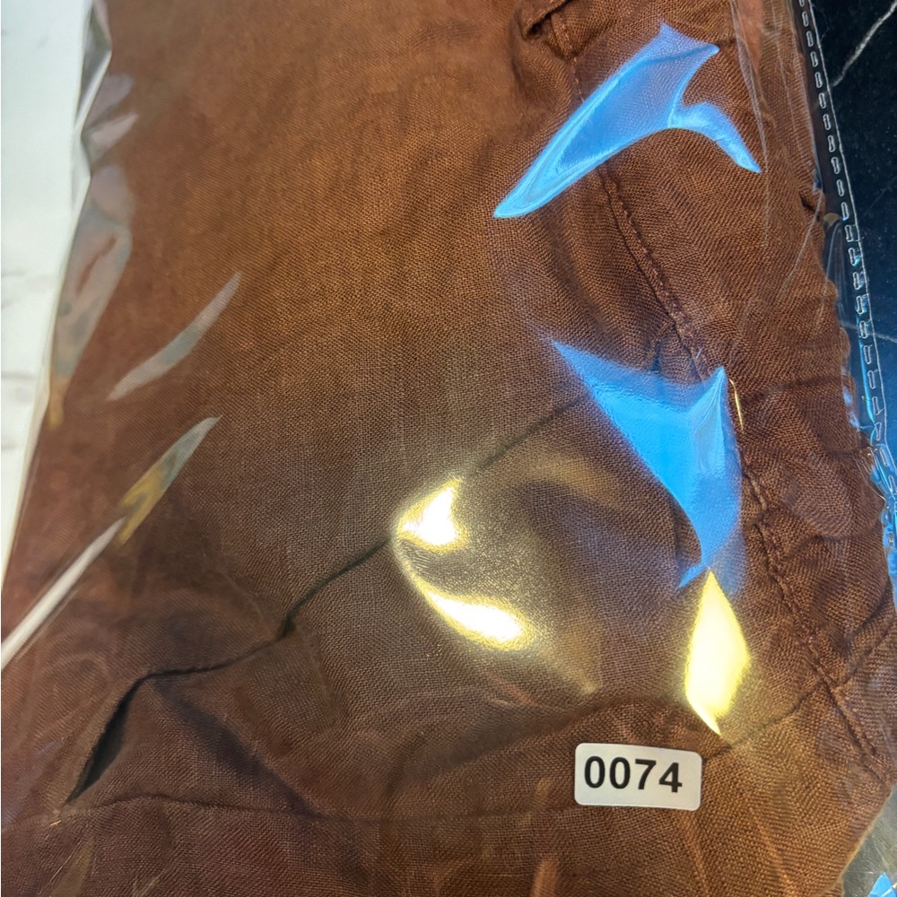Quince 100% European Linen Pants Chocolate Brown - Picture 8 of 8